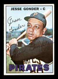 Jesse Gonder Autographed 1967 Topps Card #301 Pittsburgh Pirates SKU #170834