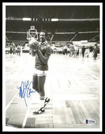 M.L. ML Carr Autographed 8x10 Photo Boston Celtics Vintage Beckett BAS #T29108