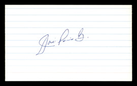 Jose Pena Autographed 3x5 Index Card Cincinnati Reds, Los Angeles Dodgers SKU #174224