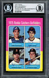 Marc Hill, Danny Meyer & Leon Roberts Autographed 1975 Topps Rookie Card #620 Beckett BAS #12057468