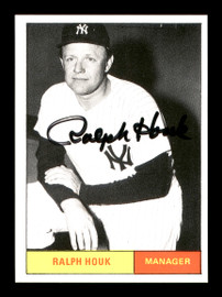 Ralph Houk Autographed 1986 1961 New York Yankees Renata Galasso Black & White Card #26 SKU #176208