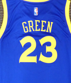 Draymond Green Unsigned Golden State Warriors Blue Adidas Swingman Jersey Size XL Stock #177424