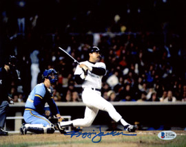 Framed Reggie Jackson - At Bat 1977 World Series 3 HR Black and White - New  York Yankees Autograph Replica Print