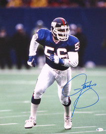 Lawrence Taylor Autographed 16x20 Photo New York Giants Beckett BAS Stock #177681