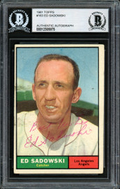 Gene Leek Autographed 1961 Topps Rookie Card #527 Los Angeles Angels High  Number Beckett BAS #13608821 - Mill Creek Sports