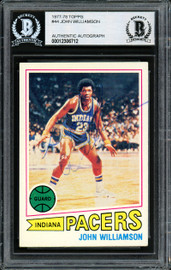 Super John Williamson Autographed 1977-78 Topps Card #44 New