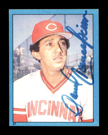 Dave Concepcion Autographed 1982 Topps Sticker Card #37 Cincinnati Reds SKU #178439