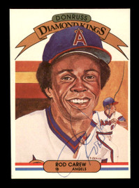 Rod Carew Autographed 1982 Donruss Diamond King Card #8 California Angels SKU #178480