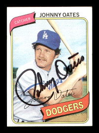 Johnny Oates Autographed 1980 Topps Card #228 Los Angeles Dodgers SKU #178536