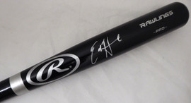 Ed Howard Autographed Black Rawlings Baseball Bat Chicago Cubs In Silver Beckett BAS Stock #179025