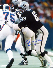 Ted Hendricks Autographed 16x20 Photo Oakland Raiders "HOF 90" Beckett BAS Stock #179084