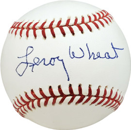 Leroy Wheat Autographed Official AL Baseball Philadelphia A's, Cleveland Indians Beckett BAS #V68030