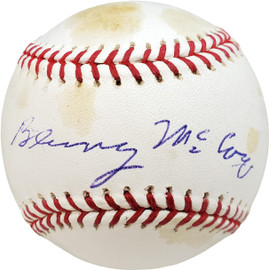 Barney McCosky Autographed Official MLB Baseball Detroit Tigers, Philadelphia A's Beckett BAS #V68194
