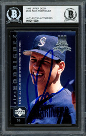 Alex Rodriguez Signed Seattle Mariners 1998 Upper Deck Pepsi Foil Baseball  Card #PM13 – (Beckett Encapsulated) – Schwartz Sports Memorabilia