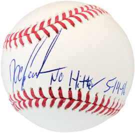 Dwight Gooden Autographed Official MLB Baseball New York Mets "No Hitter 5-14-96" Beckett BAS Stock #181110