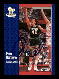 Frank Brickowski Autographed 1991-92 Fleer Card #113 Milwaukee Bucks SKU #183309