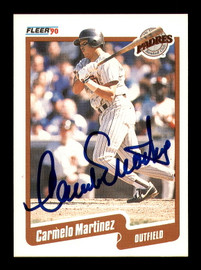 Carmelo Martinez Autographed 1990 Fleer Card #162 San Diego Padres SKU #183459