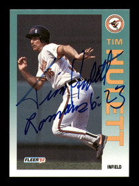 Tim Hulett Autographed 1992 Fleer Card #11 Baltimore Orioles SKU #183546