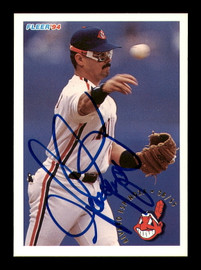 Alvaro Espinoza Autographed 1994 Fleer Card #103 Cleveland Indians SKU #183590