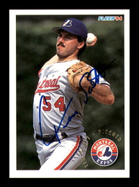 Brian Looney Autographed 1994 Fleer Card #544 Montreal Expos SKU #1836 — RSA