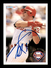 John Kruk Autographed 1991 Fleer Ultra Card #266 Philadelphia Phillies SKU  #183499