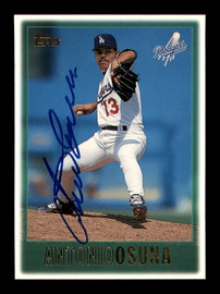 Antonio Osuna Autographed 1997 Topps Card #240 Los Angeles Dodgers SKU #183810