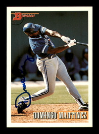 Domingo Martinez Autographed 1993 Bowman Card #203 Toronto Blue Jays SKU #183834
