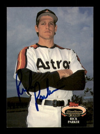 Rick Parker Autographed 1992 Stadium Club Card #769 Houston Astros SKU #183866