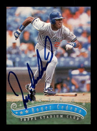 Roger Cedeno Autographed 1997 Stadium Club Card #268 Los Angeles Dodgers SKU #183888