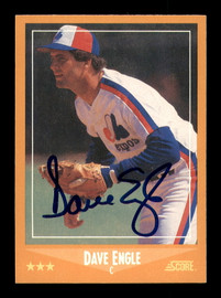 Dave Engle Autographed 1988 Score Card #617 Montreal Expos SKU #183893