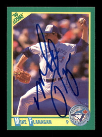 Mike Flanagan Autographed 1990 Score Card #67 Toronto Blue Jays SKU #183911