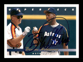 Andujar Cedeno Autographed 1994 Upper Deck Collectors Choice Card #75  Houston Astros SKU #184319