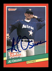 Al Osuna Autographed 1991 Donruss The Rookies Rookie Card #52 Houston Astros SKU #184529