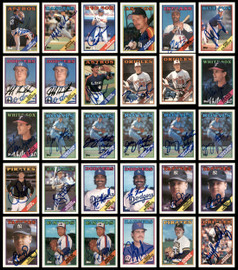 1988 Topps Baseball Autographed Cards Lot Of 112 SKU #185552