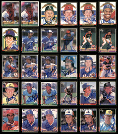 1984-1986 Donruss Baseball Autographed Cards Lot Of 117 SKU #185578