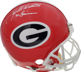 Herschel Walker Autographed Georgia Bulldogs Red Full Size Authentic Proline Helmet "82 Heisman" Beckett BAS Stock #185882