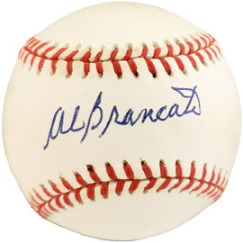 Al Brancato Autographed Official AL Baseball Philadelphia A's Beckett BAS #Y93178