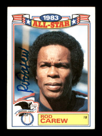 Rod Carew Autographed 1986 Topps All Star Set Card #16 California Angels  Auto Grade Gem Mint 10 Beckett BAS #12751606 - Mill Creek Sports