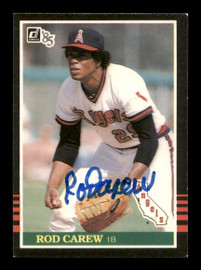 Rod Carew Autographed 1985 Donruss Card #85 California Angels SKU #186675