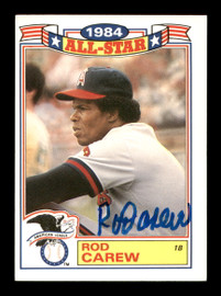 Rod Carew Autographed 1983 Topps All Star Set Card #29 California Angels  Auto Grade 10 Beckett BAS Stock #186069