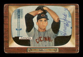 Howie Judson Autographed 1955 Bowman Card #193 Cincinnati Reds SKU #187805