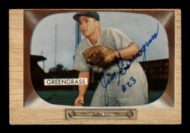 Jim Greengrass Autographed 1955 Bowman Card #49 Cincinnati Reds SKU #187833