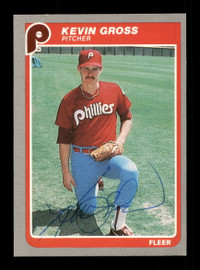 Kevin Gross Autographed 1985 Fleer Card #252 Philadelphia Phillies SKU #187928