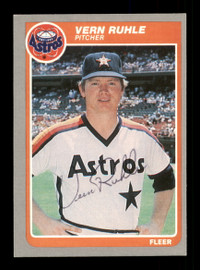 Vern Ruhle Autographed 1985 Fleer Card #358 Houston Astros SKU #187936