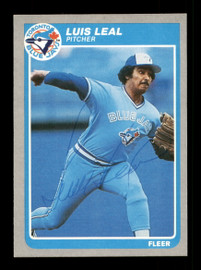 Luis Leal Autographed 1985 Fleer Card #113 Toronto Blue Jays SKU #187964