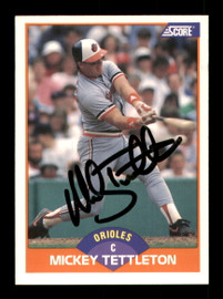 Mickey Tettleton Autographed 1989 Score Card #358 Baltimore Orioles SKU #188246