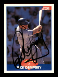 Rick Dempsey Autographed 1988 Score Card #262 Cleveland Indians