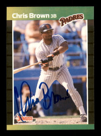 Roberto Alomar Autographed 1990 Score Card #12 San Diego Padres SKU #183906