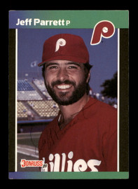 Jeff Parrett Autographed 1989 Donruss Traded Card #T-55 Philadelphia Phillies SKU #188371