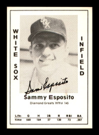 Sam "Sammy" Esposito Autographed 1979 Diamond Greats Card #145 Chicago White Sox SKU #188756